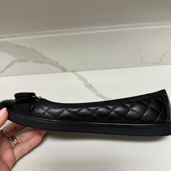 Salvatore Ferragamo Rufina Quilted Ballet Flats Black - Picture 6 of 16